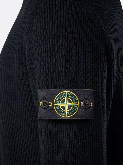 Stone Island Virgin wool cardigan - Navy Blue