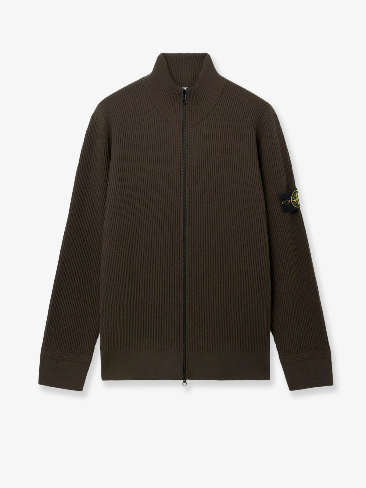 Stone Island Virgin wool cardigan - Coal Grey