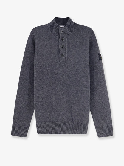 Stone Island Virgin wool blend sweater - Melange Lead