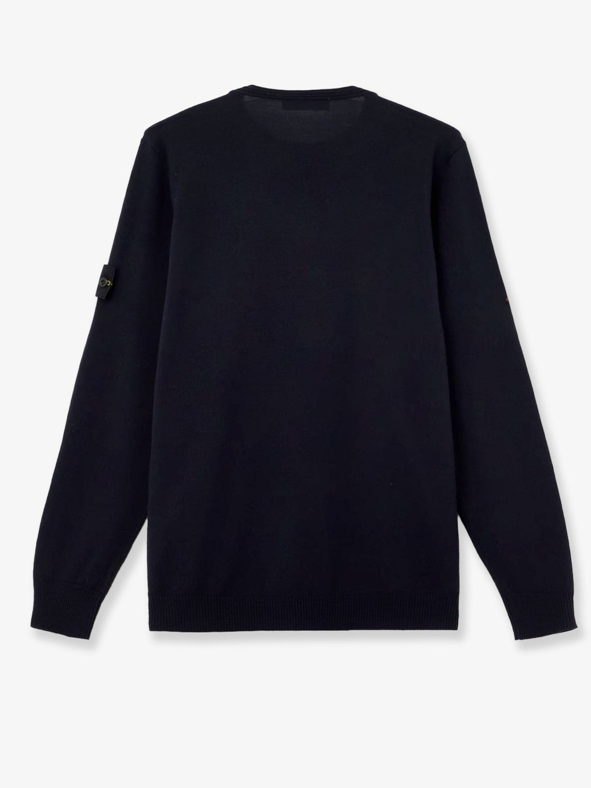 Stone Island Wool sweater with side logo patch - Navy Blue