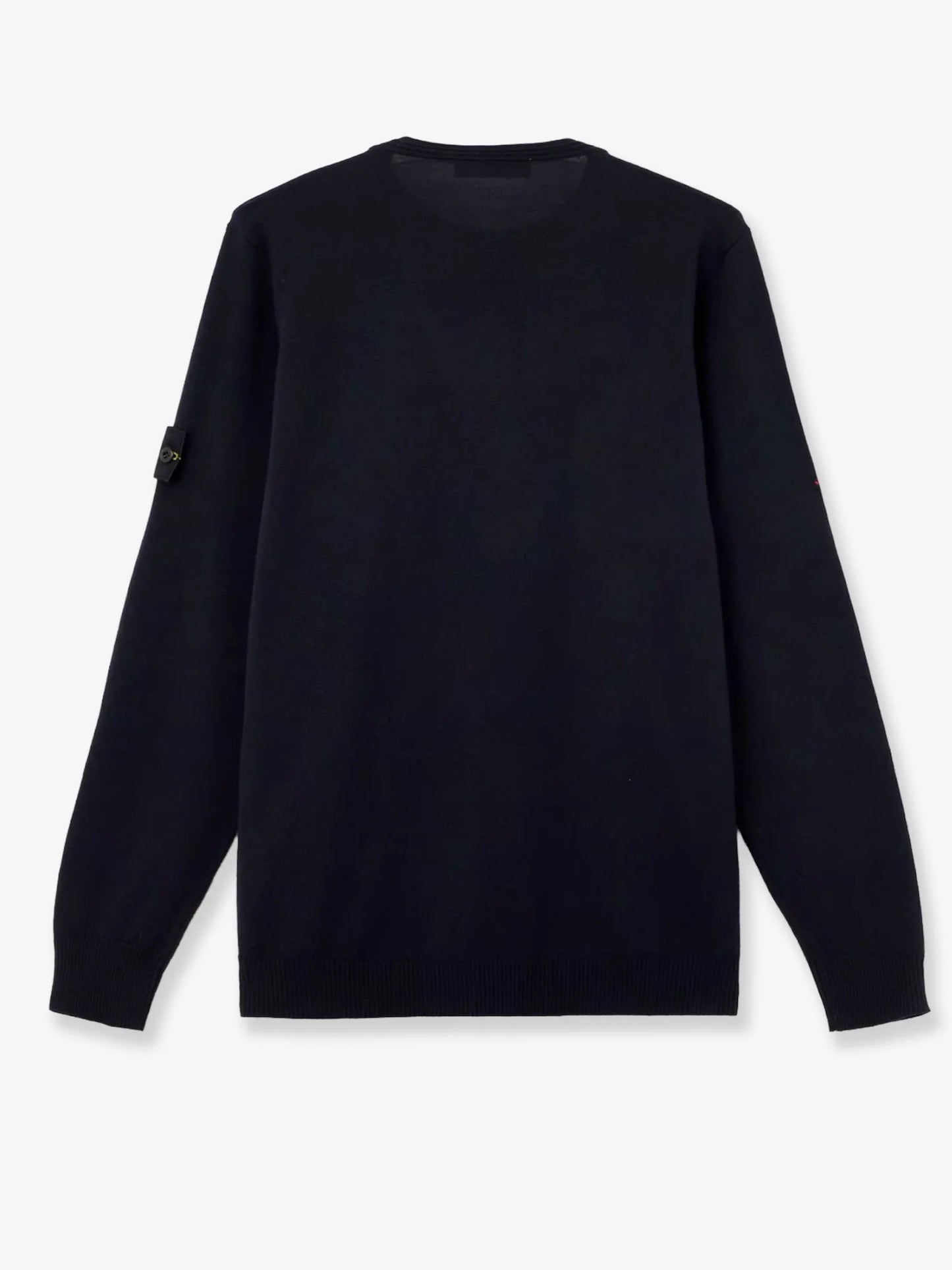 STONE ISLAND - Wool sweater with side logo patch