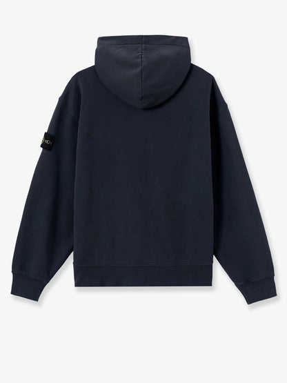 STONE ISLAND - Oversize biologic cotton sweatshirt with zip