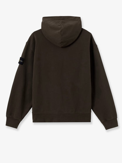 Stone Island Oversized organic cotton hoodie - Coal Grey