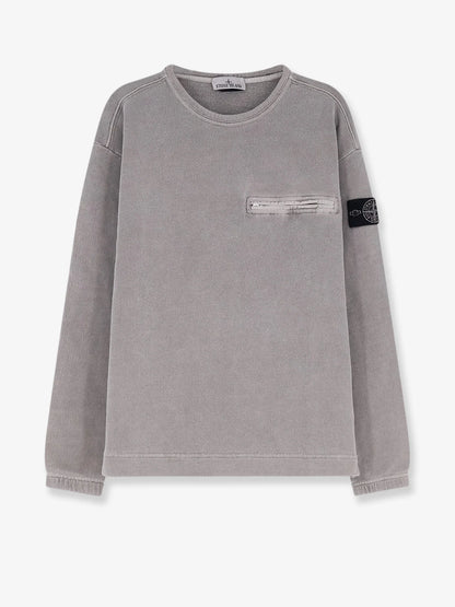 STONE ISLAND - Cotton sweatshirt with Logo