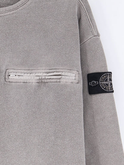 STONE ISLAND - Cotton sweatshirt with Logo