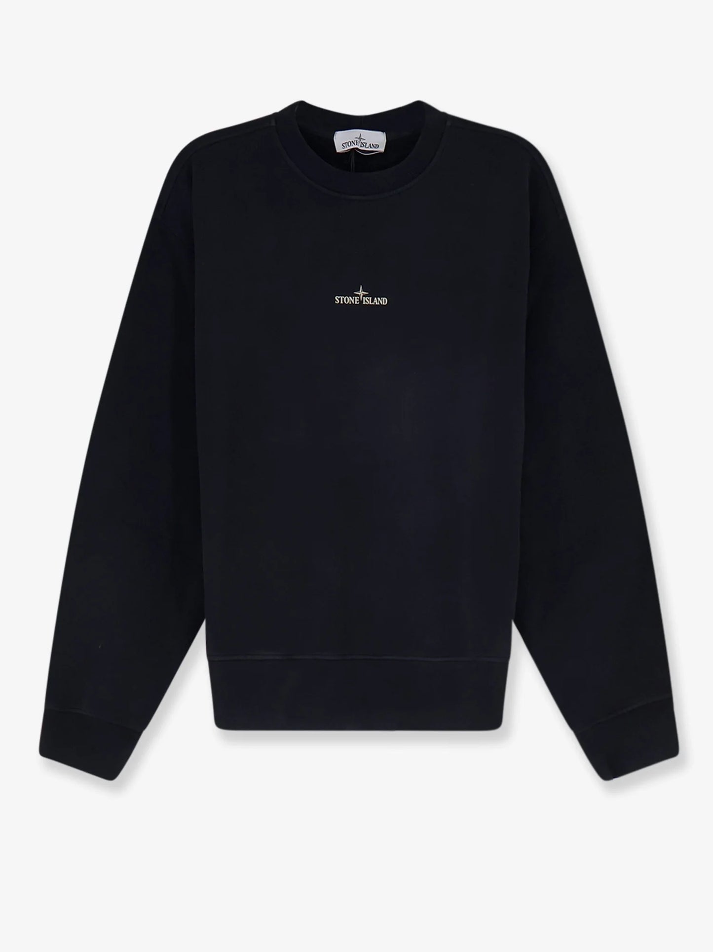 STONE ISLAND - Organic cotton sweatshirt with Logo print