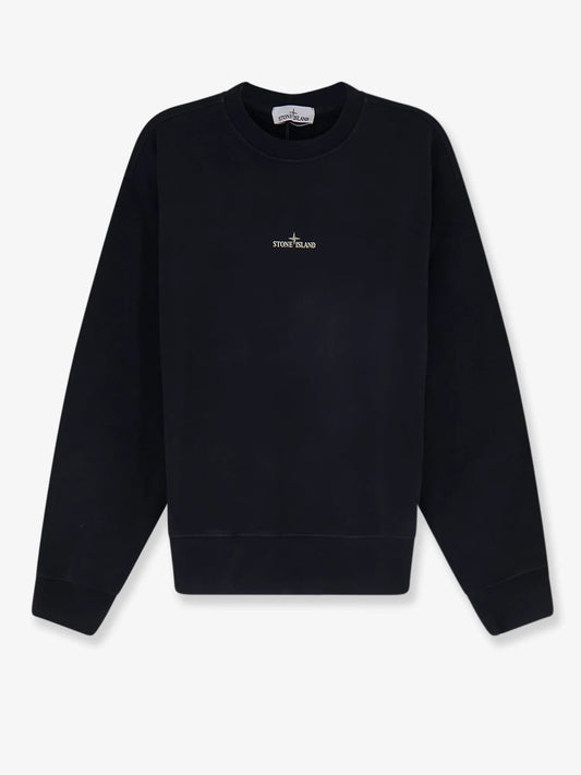 Stone Island Organic Cotton Sweatshirt With Logo Print