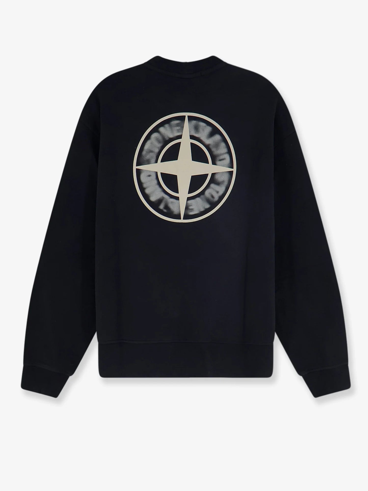 STONE ISLAND - Organic cotton sweatshirt with Logo print