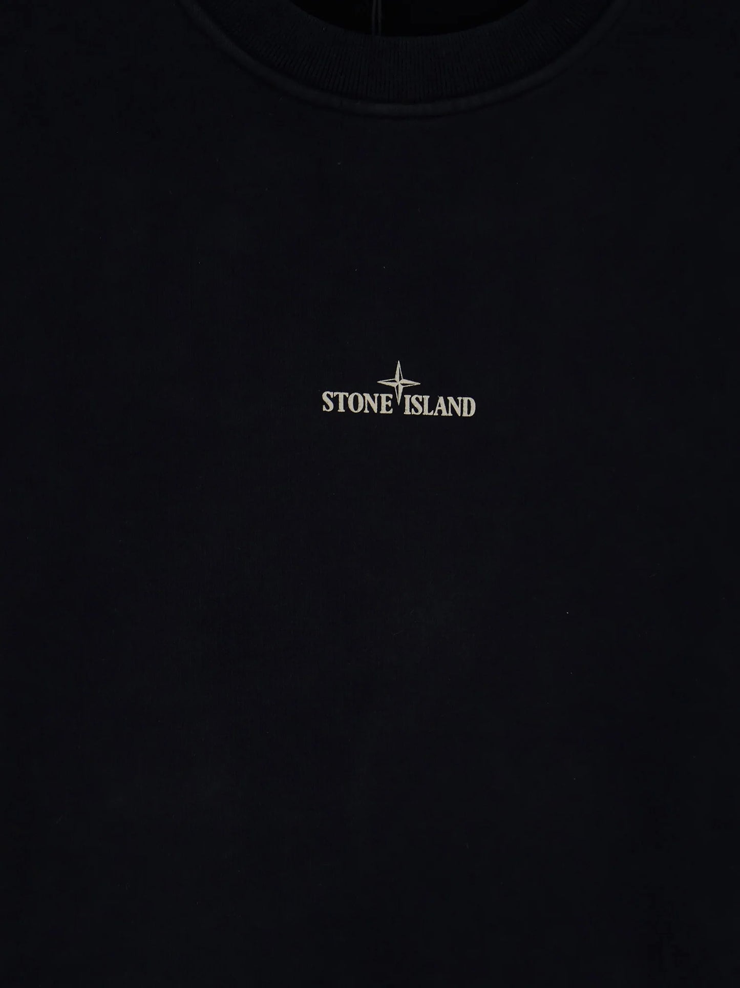 STONE ISLAND - Organic cotton sweatshirt with Logo print