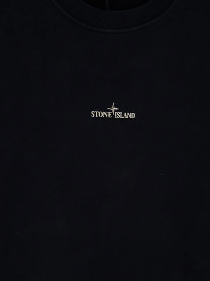 STONE ISLAND - Organic cotton sweatshirt with Logo print