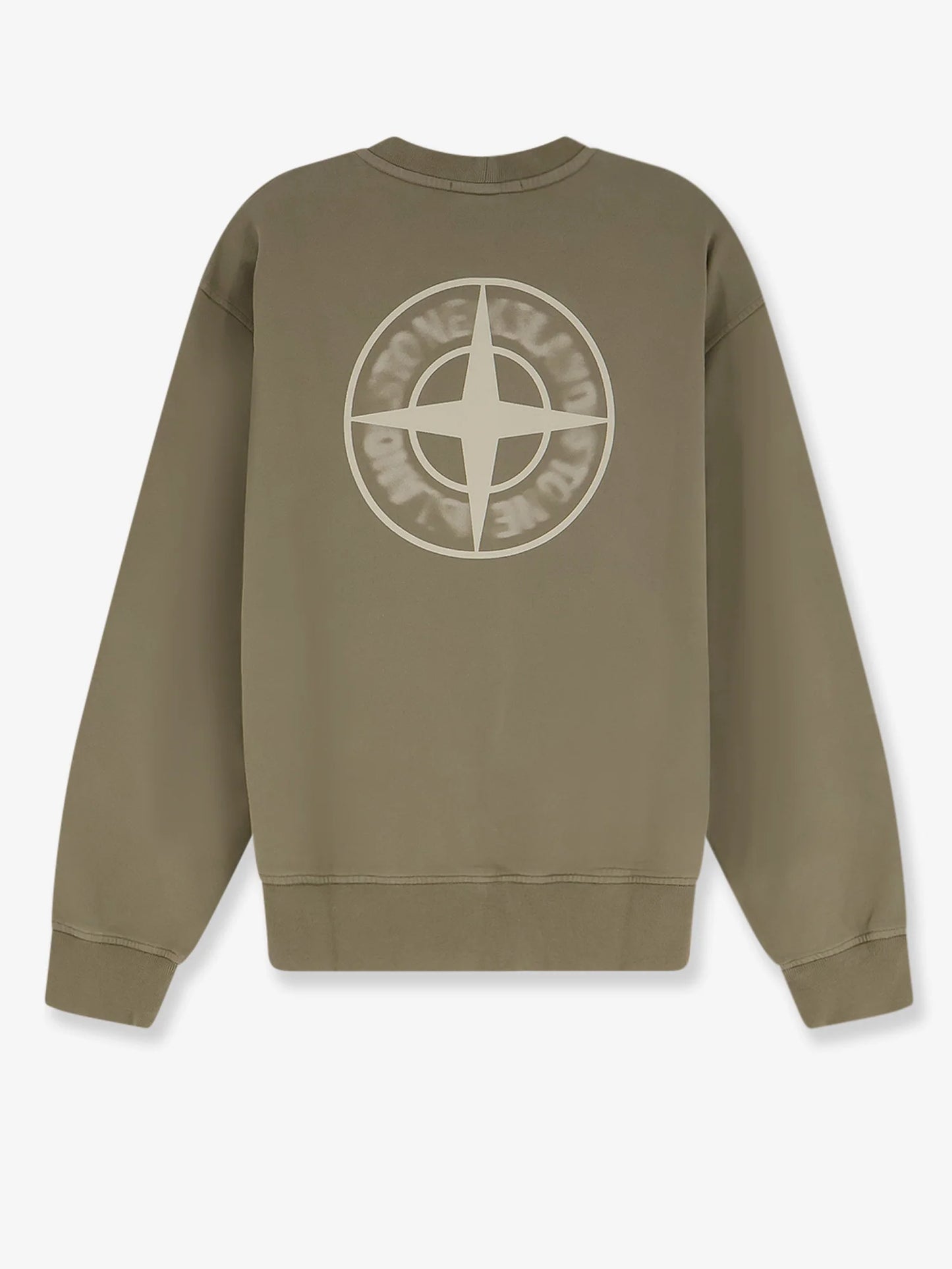 STONE ISLAND - Organic cotton sweatshirt with Logo print