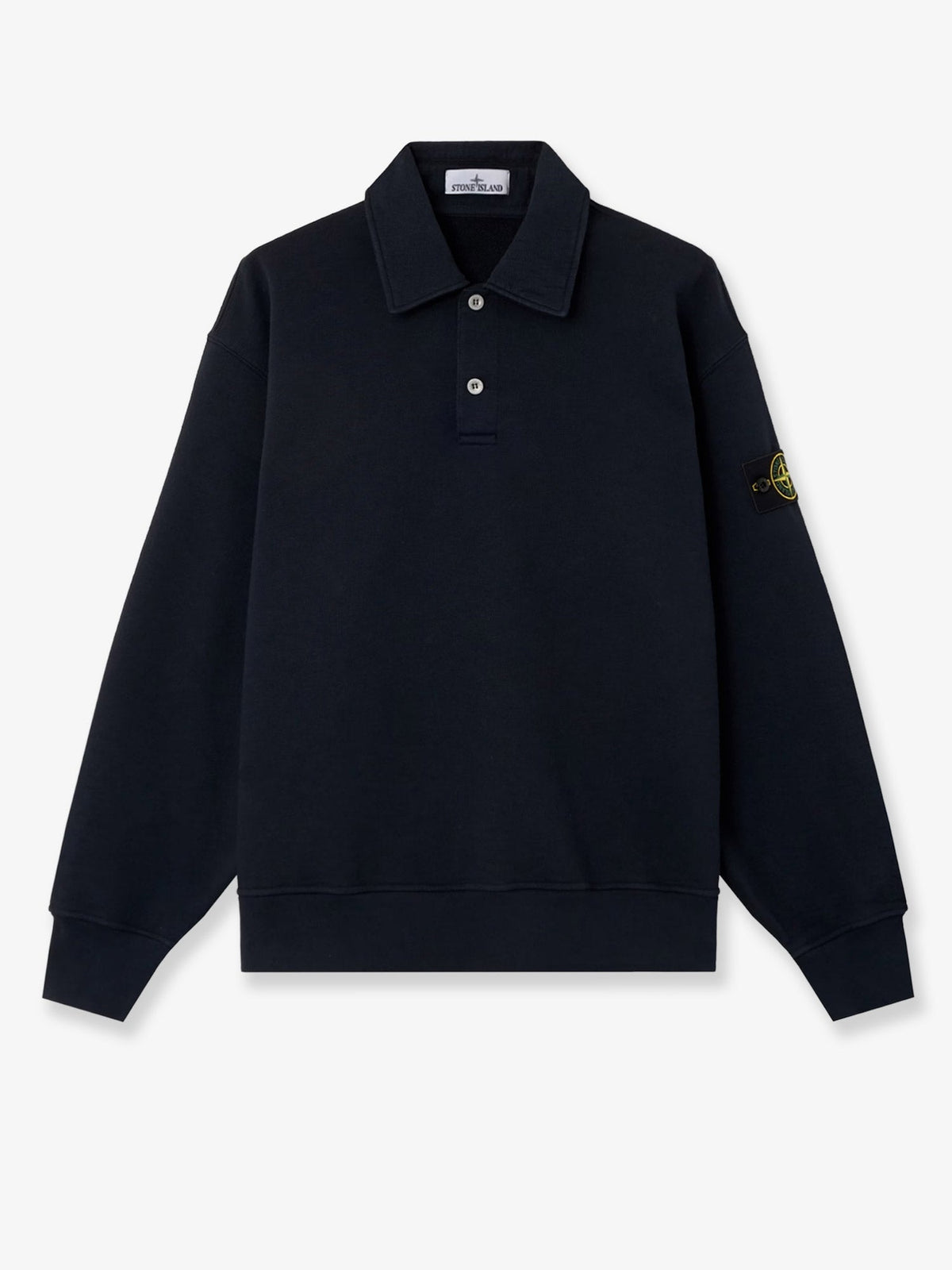 Stone Island Oversized cotton polo shirt - Navy Blue