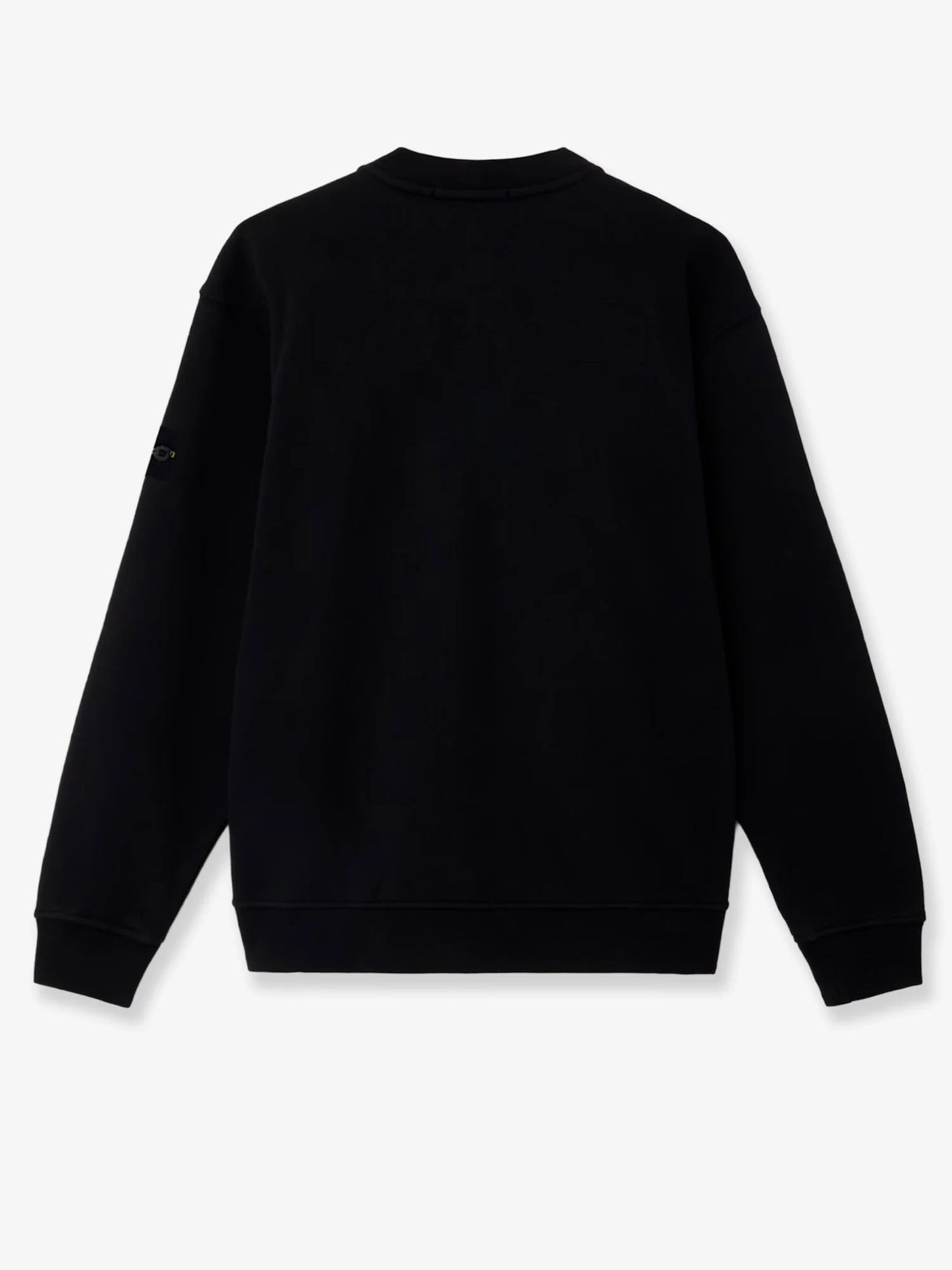 STONE ISLAND - Cotton sweatshirt with side logo patch