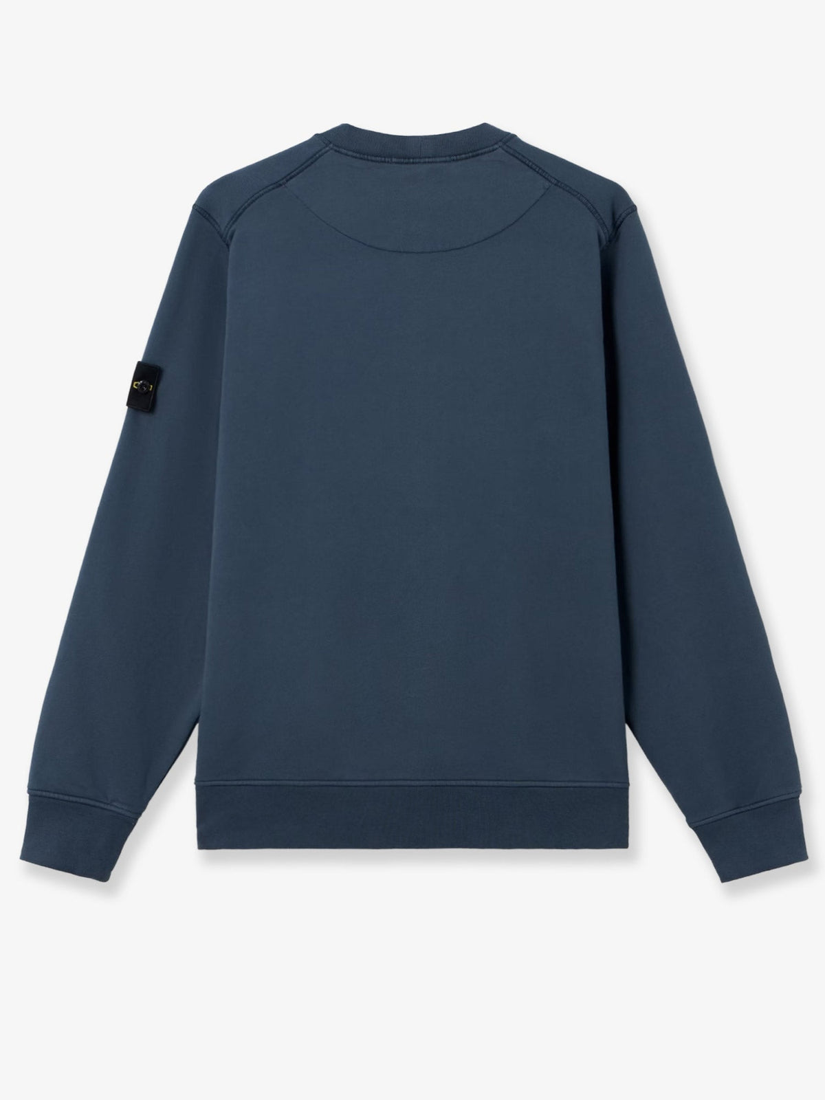 Stone Island Cotton sweatshirt with side logo patch - Slate Blue