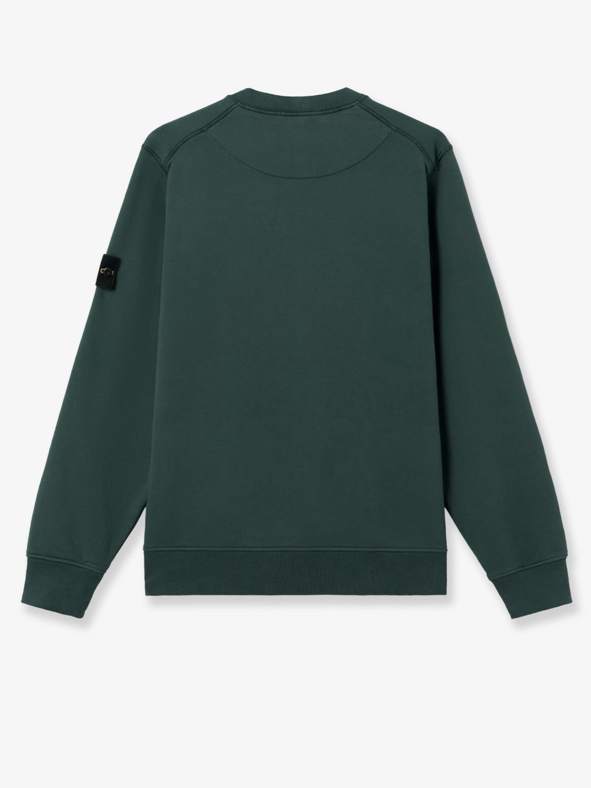 Stone Island Cotton sweatshirt with side logo patch - Dark Green
