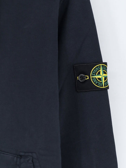 Stone Island Cotton sweatshirt with side logo patch - Navy Blue
