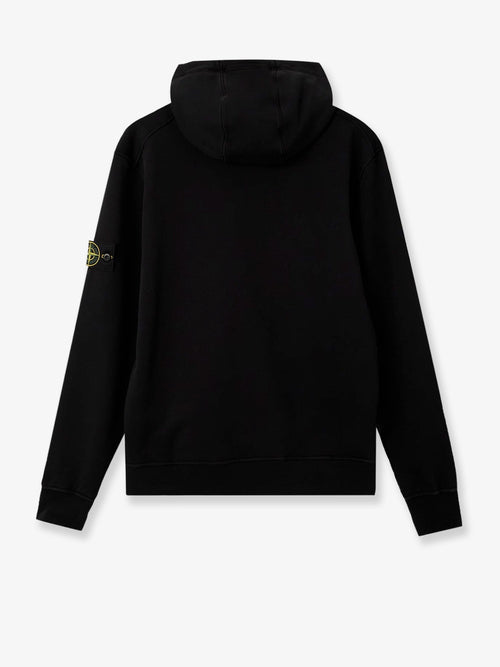 Stone Island Cotton sweatshirt with side logo patch - Black