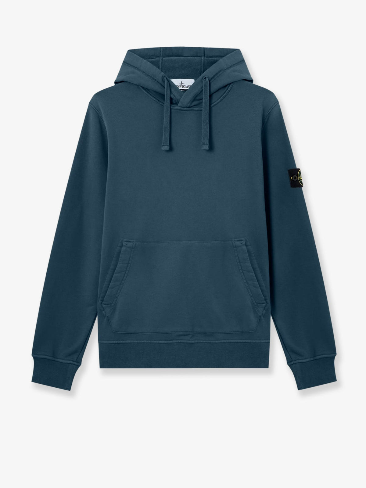 Stone Island Cotton sweatshirt with side logo patch - Slate Blue