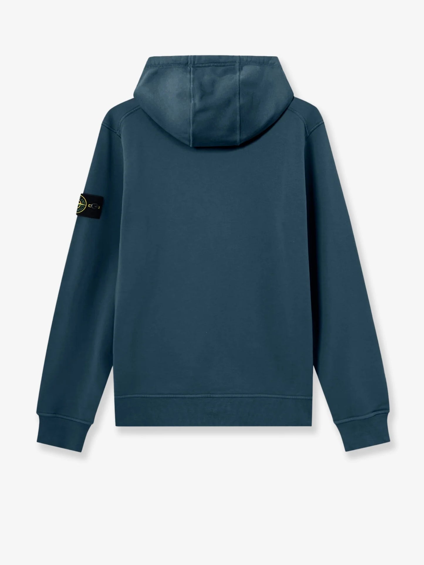 STONE ISLAND - Cotton sweatshirt with side logo patch
