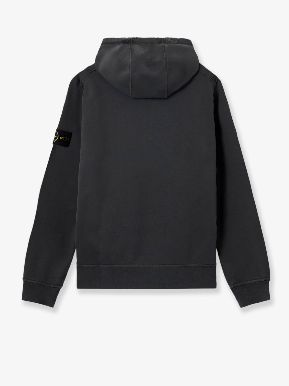 Stone Island Cotton sweatshirt with side logo patch - Lead Grey