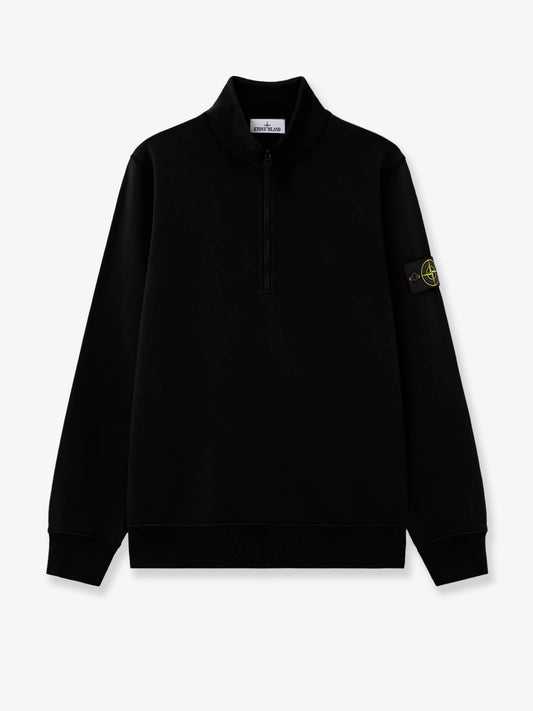 Stone Island Cotton Sweatshirt With Side Logo Patch