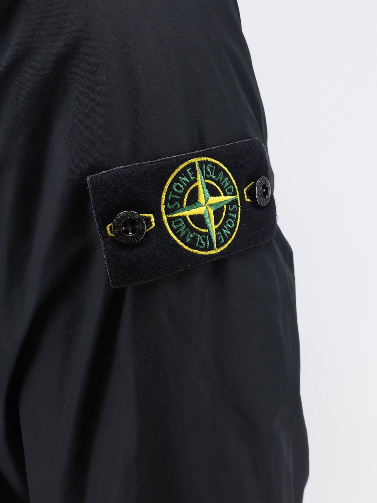 Stone Island Micro Reps padded long jacket - Black