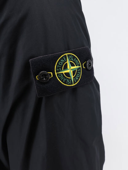 Stone Island Micro Reps padded long jacket - Black