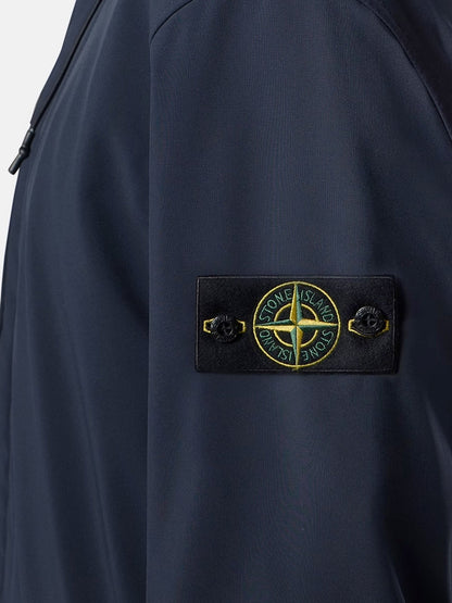 Stone Island Soft Shell-R-e.dye®  Technology Wind and Water Resistant Jacket - Navy Blue