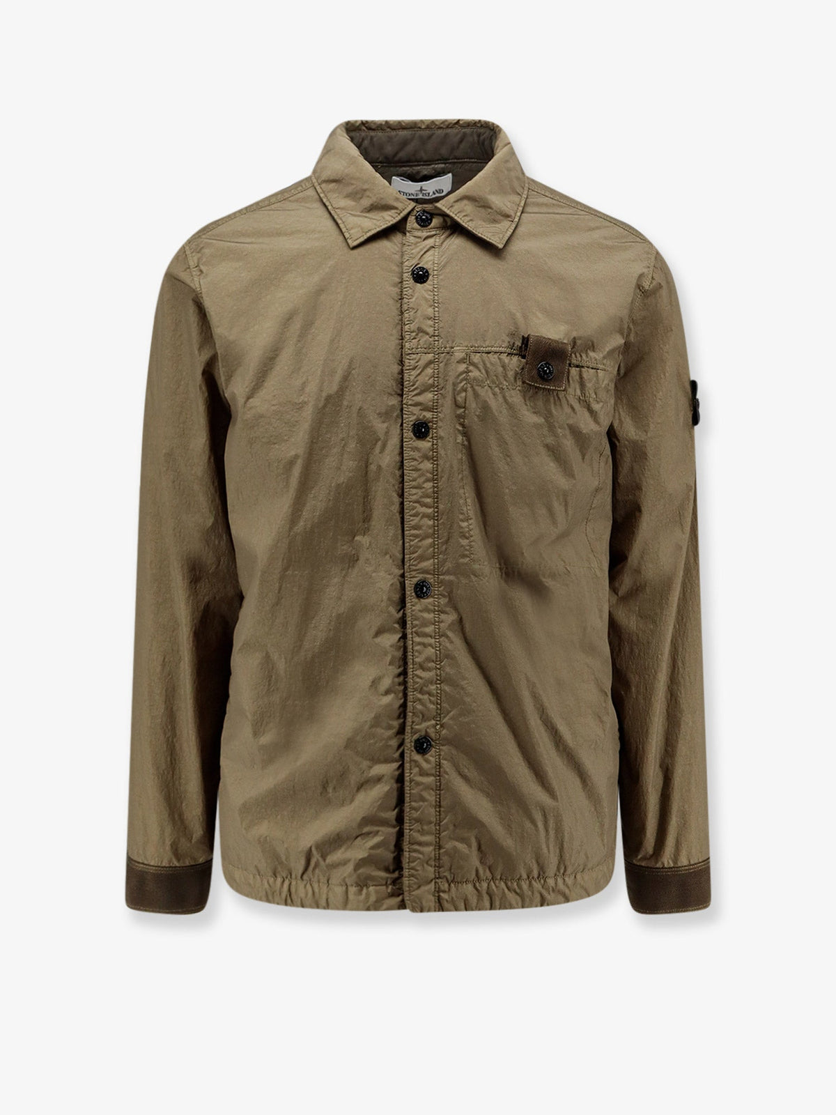 Stone Island Crinkle Reps NY recycled nylon jacket - Military Green