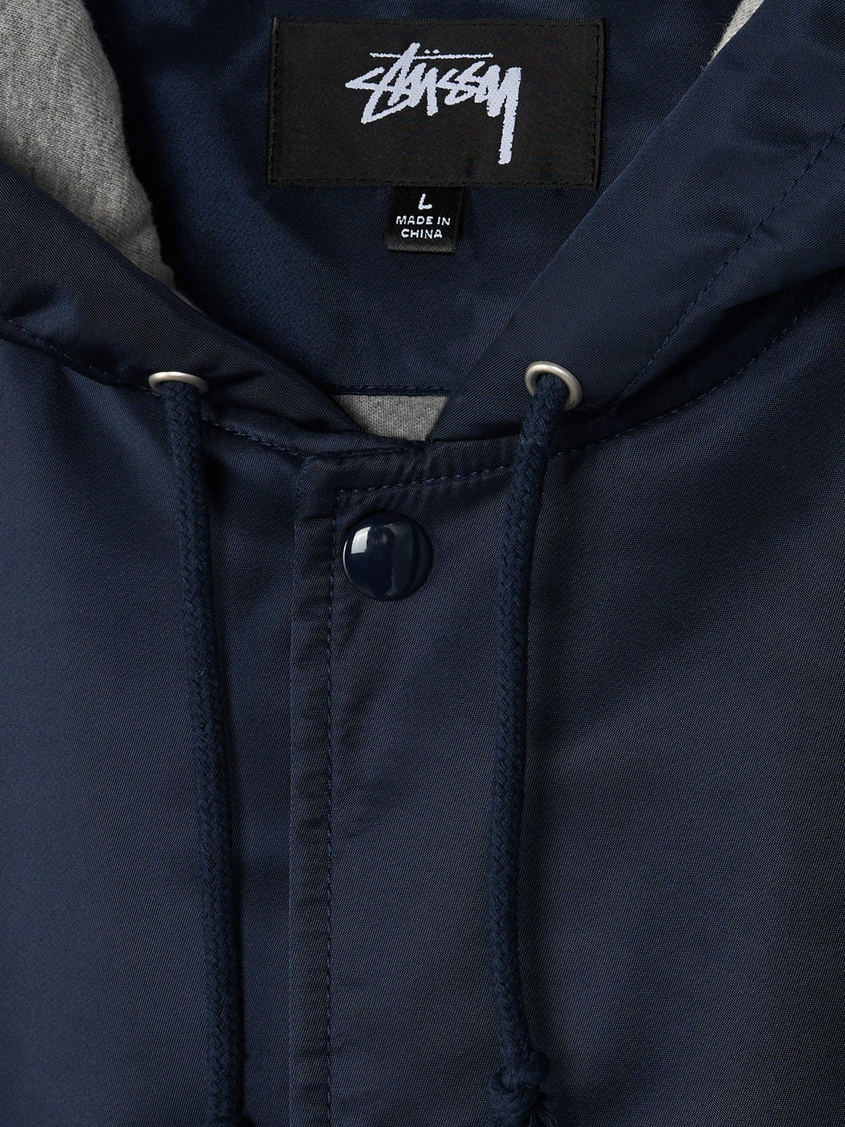 Stüssy Nylon jacket with back lettering logo - Navy