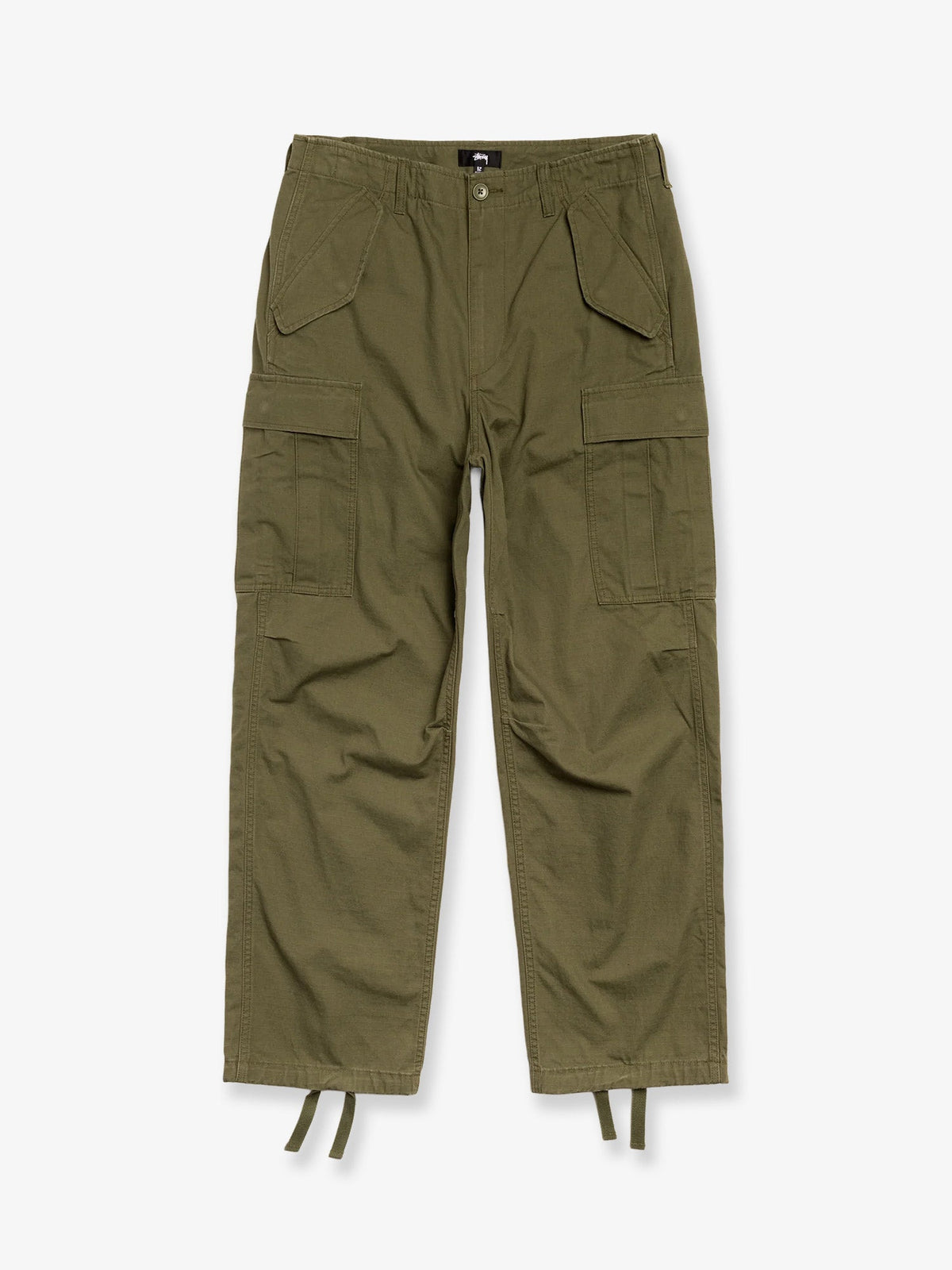Stüssy Relaxed fit cargo trousers - Olive Green