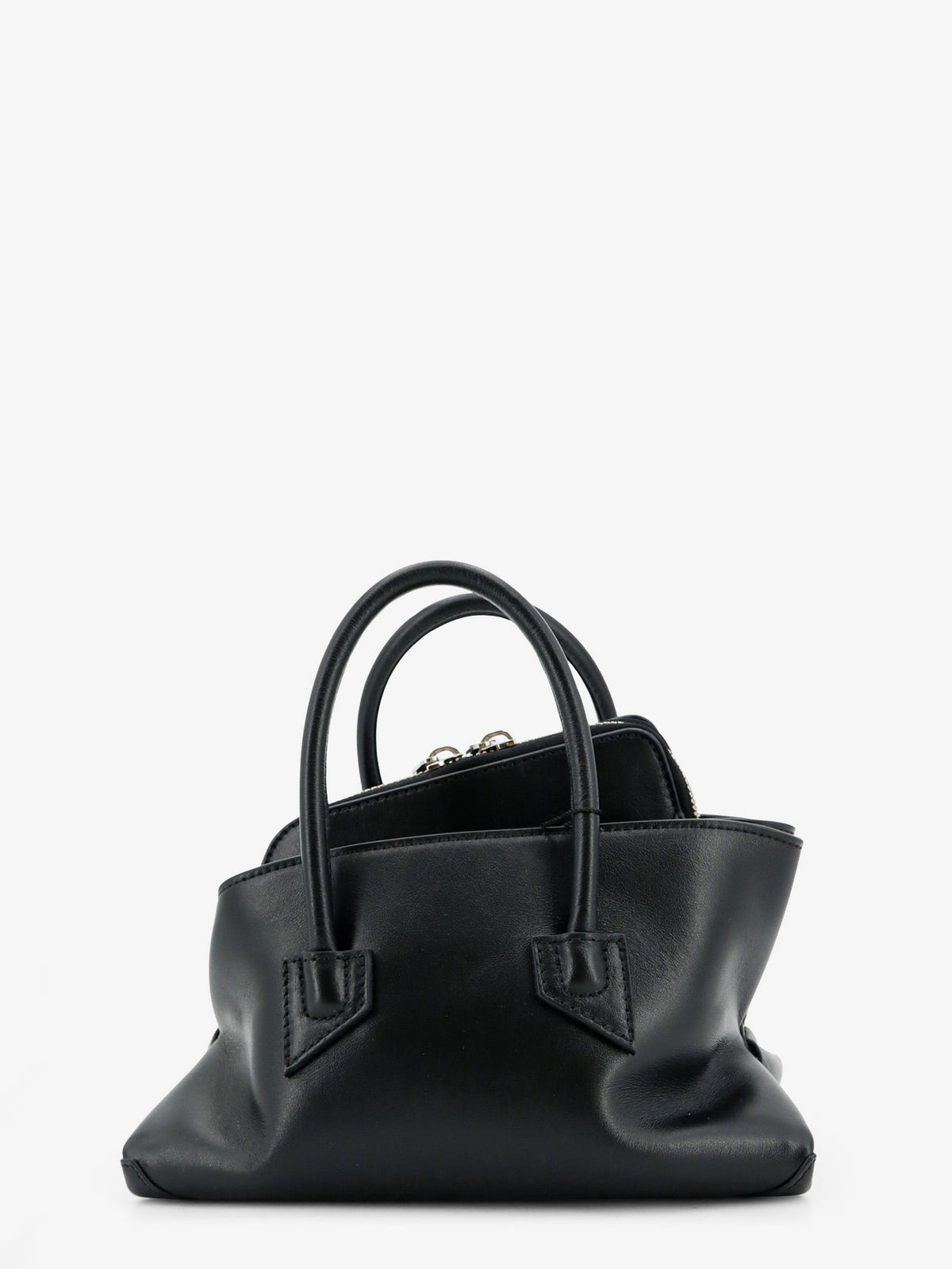 The Attico La Passeggiata Mini leather handbag - Black