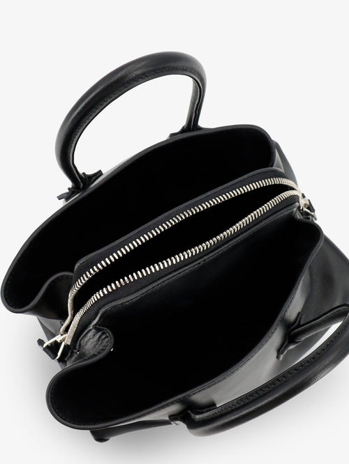 The Attico La Passeggiata Mini leather handbag - Black