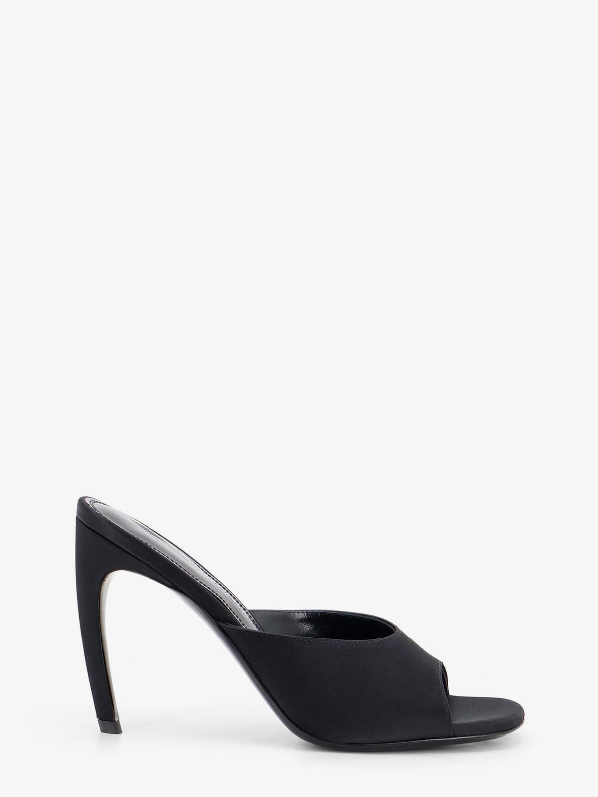 The Attico Betta satin sandals - Black