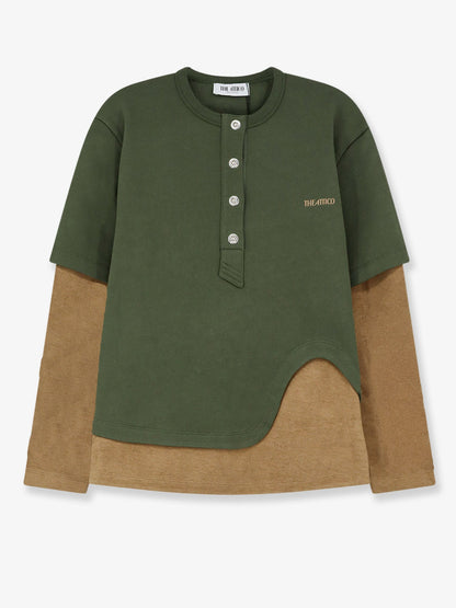The Attico Cotton sweatshirt - Forestgreen