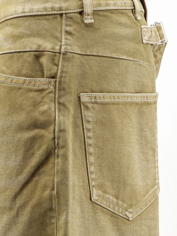 The Attico Faded effect denim - Grrenbrush