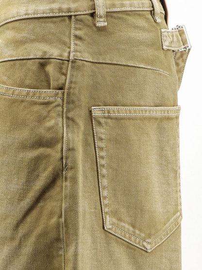 The Attico Faded effect denim - Grrenbrush