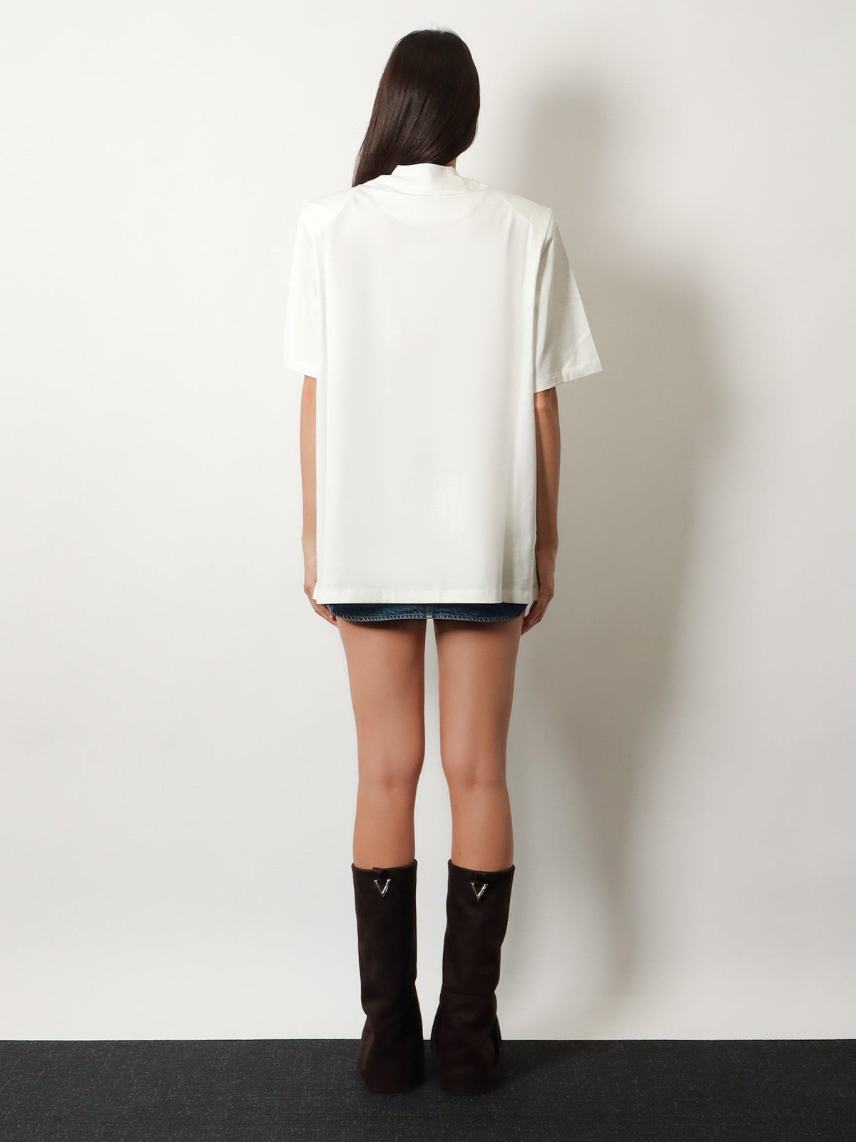 The Attico Oversized cotton T-shirt - White