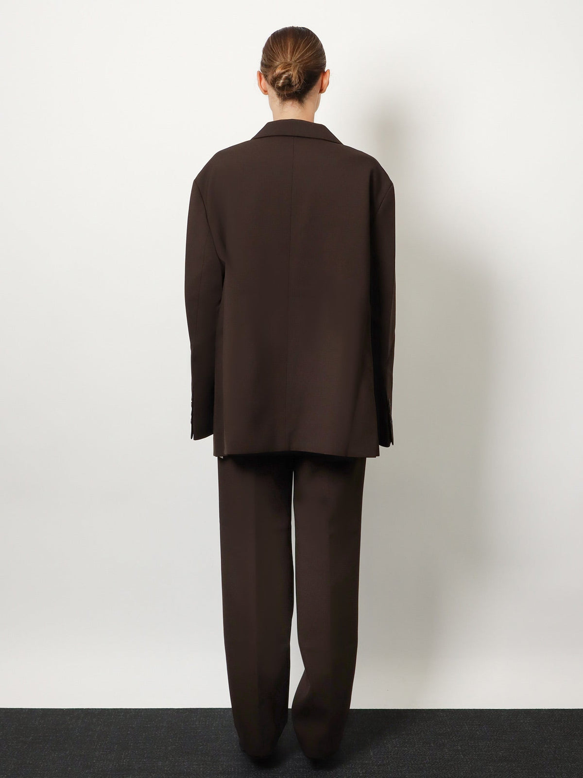 The Frankie Shop Bea oversized blazer - Dark Expresso