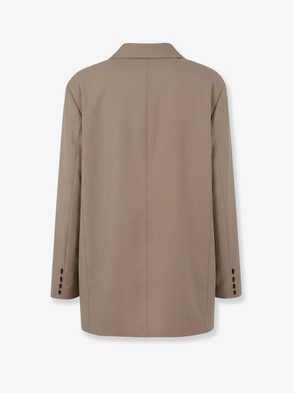 The Frankie Shop Bea oversized blazer - Latte
