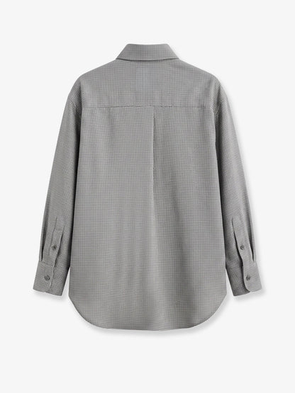 The Frankie Shop Peri cotton shirt - Checkedgrey