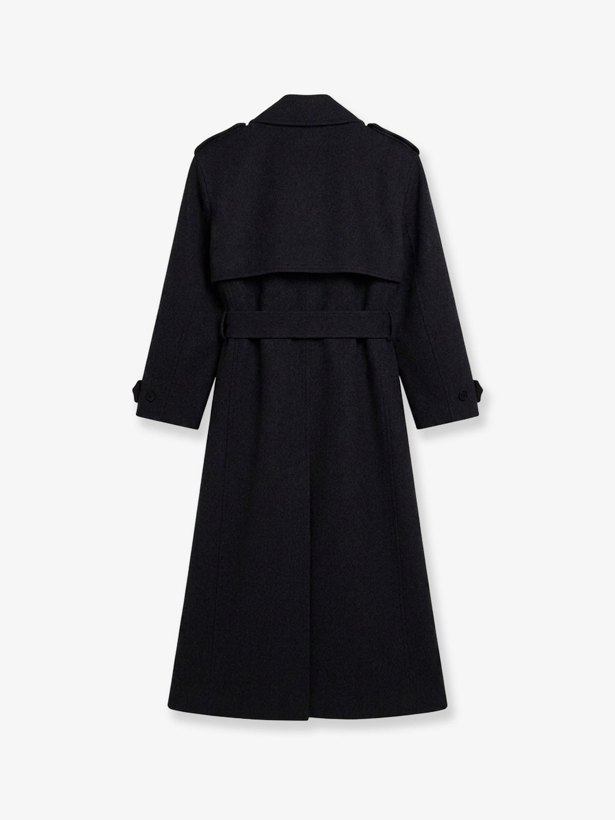 The Frankie Shop Nikola wool and cashmere blend coat - Black