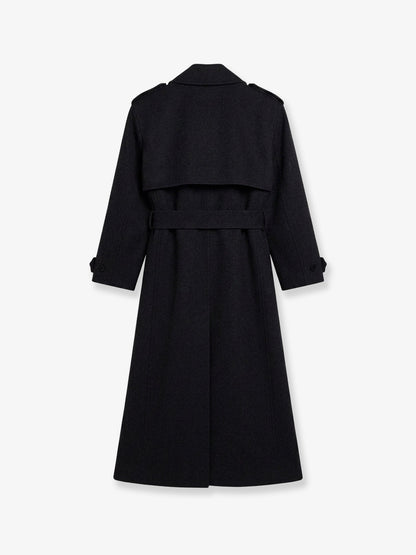 The Frankie Shop Nikola wool and cashmere blend coat - Black