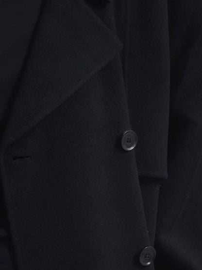 The Frankie Shop Nikola wool and cashmere blend coat - Black