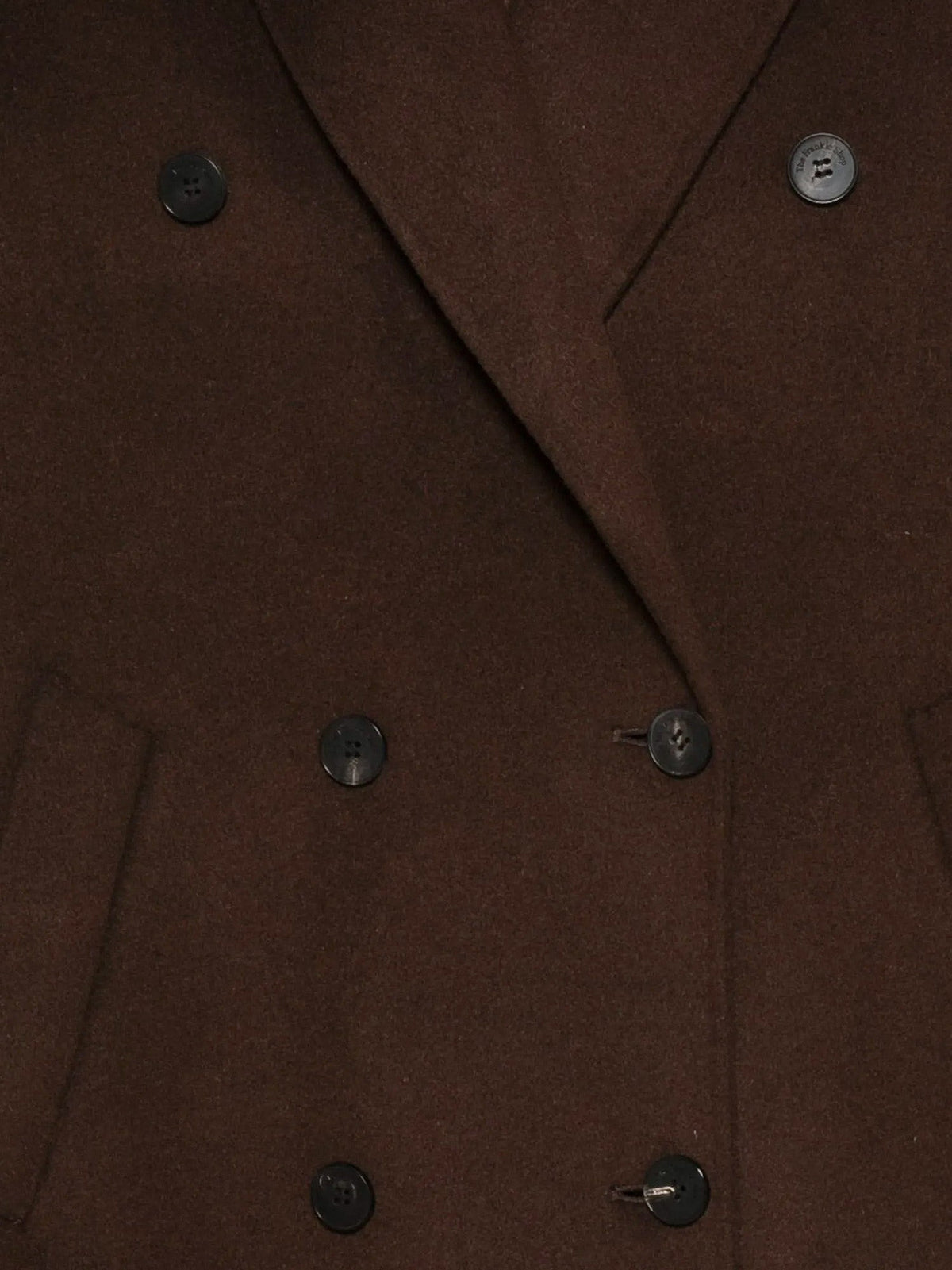 The Frankie Shop Gaia wool blend coat - Dark Brown