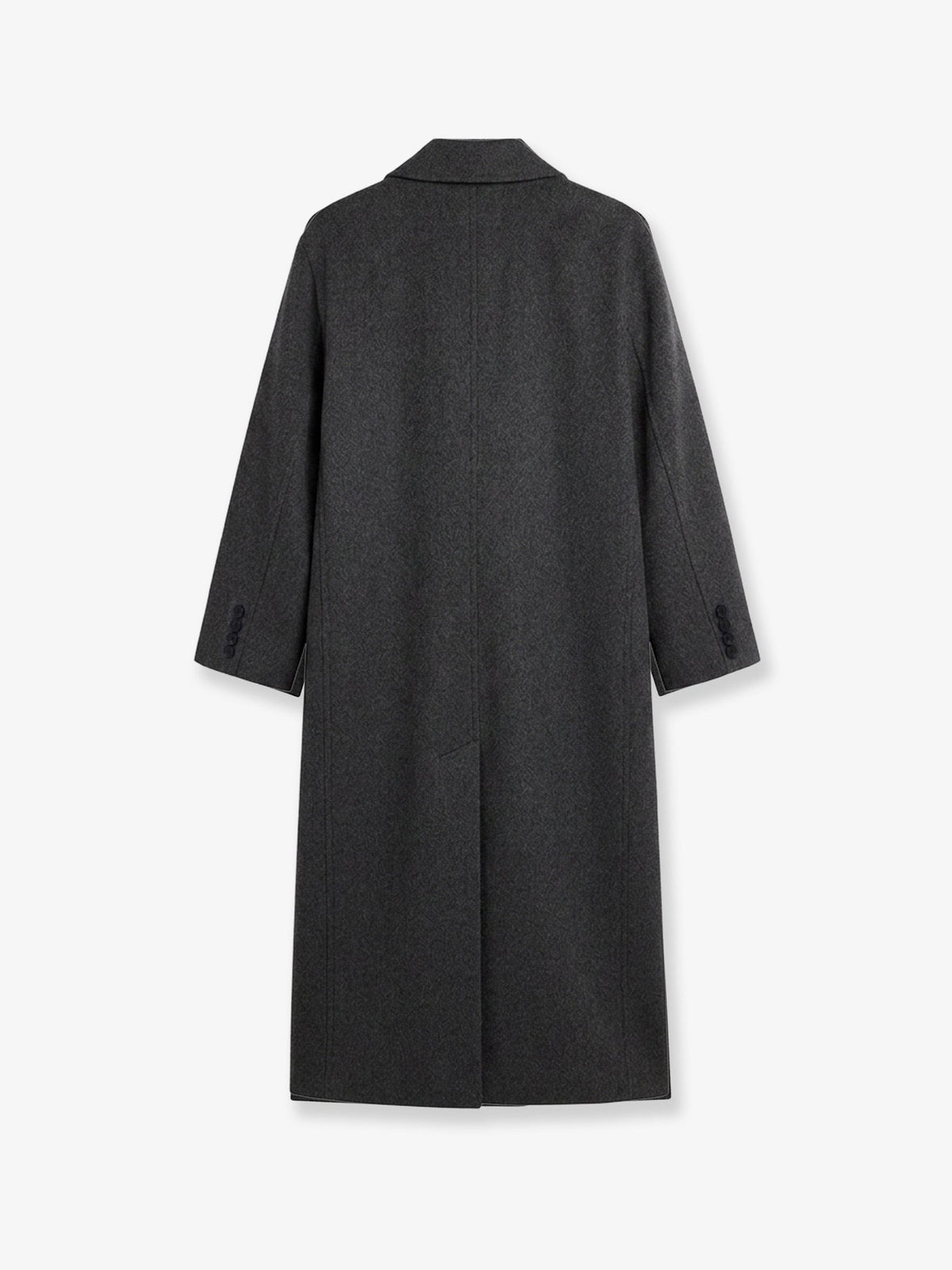 The Frankie Shop Gaia wool coat - Dark Grey Melange