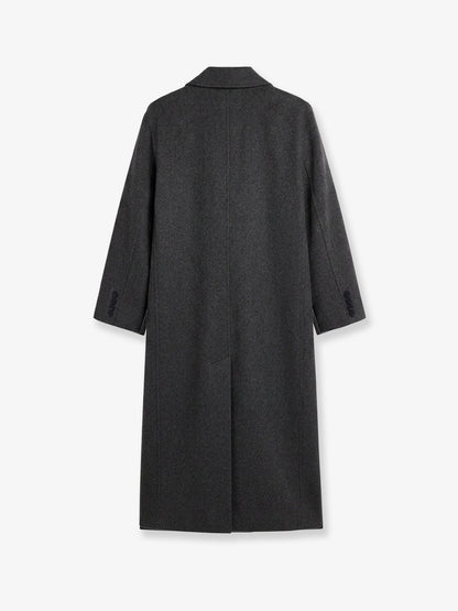 The Frankie Shop Gaia wool coat - Dark Grey Melange
