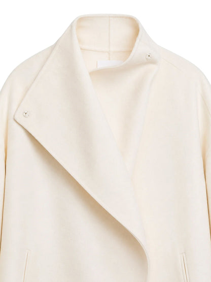 The Frankie Shop Leroy wool blend coat - White