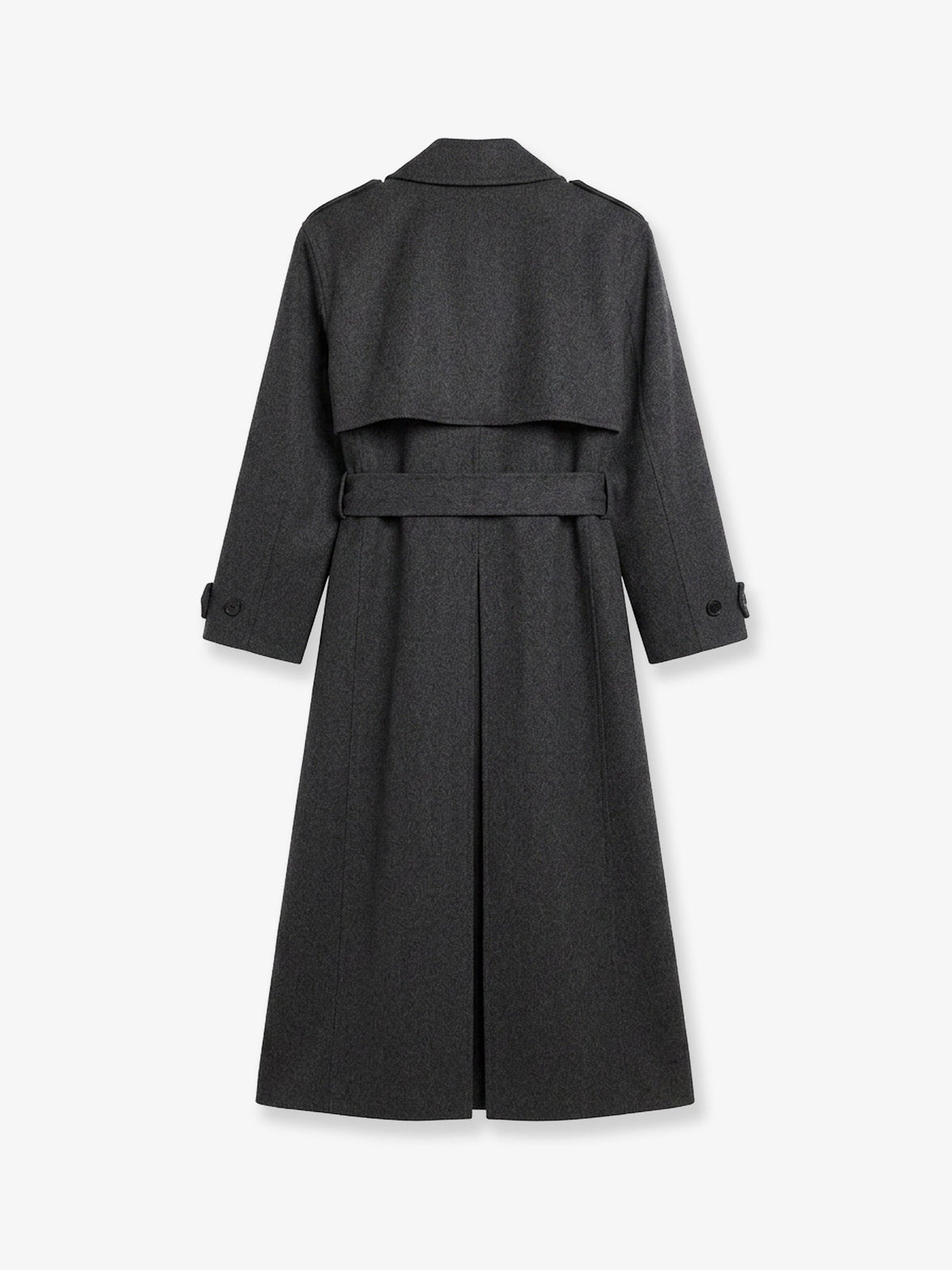 The Frankie Shop Nikola wool and cashmere blend coat - Dark Grey Melange