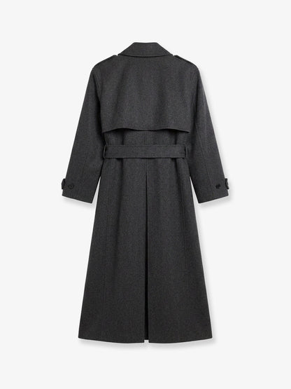 The Frankie Shop Nikola wool and cashmere blend coat - Dark Grey Melange